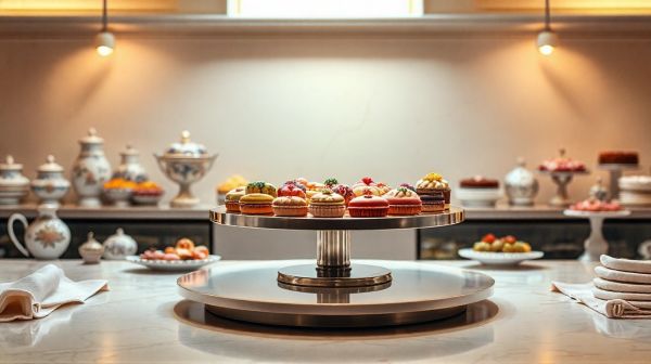 Les avantages d'un plateau tournant en pâtisserie pour votre déco